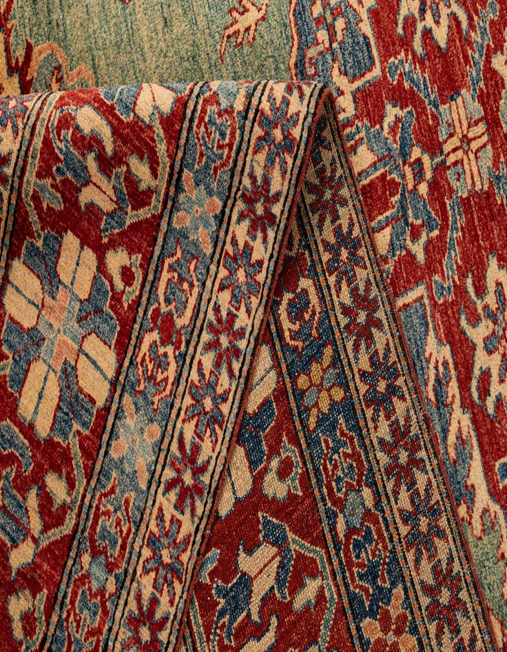 Detail image of  7' 8 x 10' 3  Hand Knotted Kazak Wool Rug