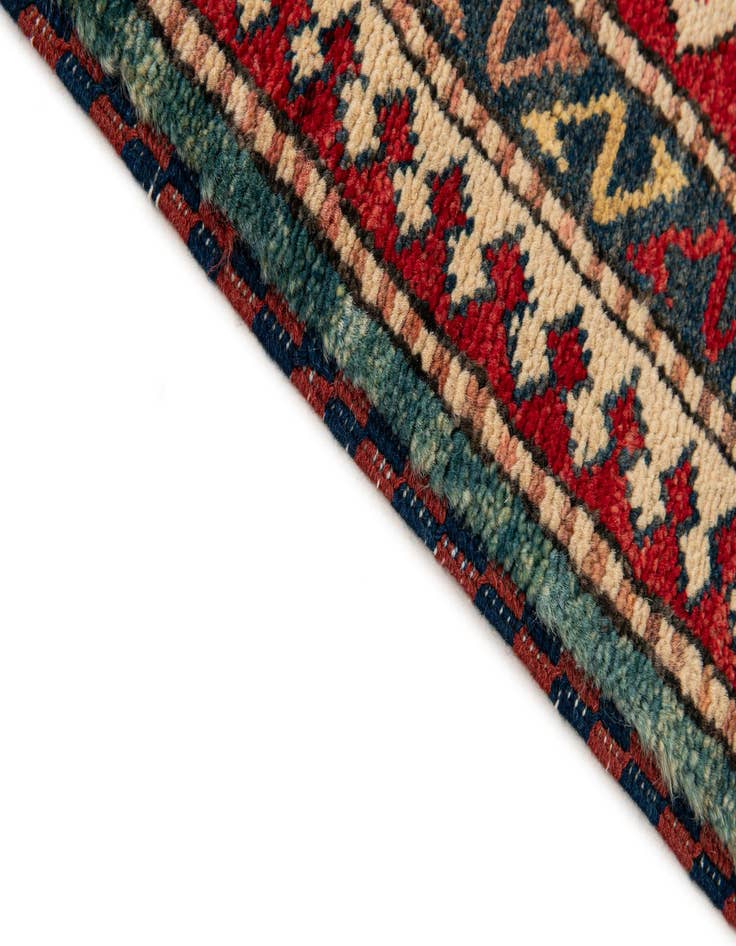 Detail image of  5' 2 x 6' 4  Hand Knotted Kazak Wool Rug