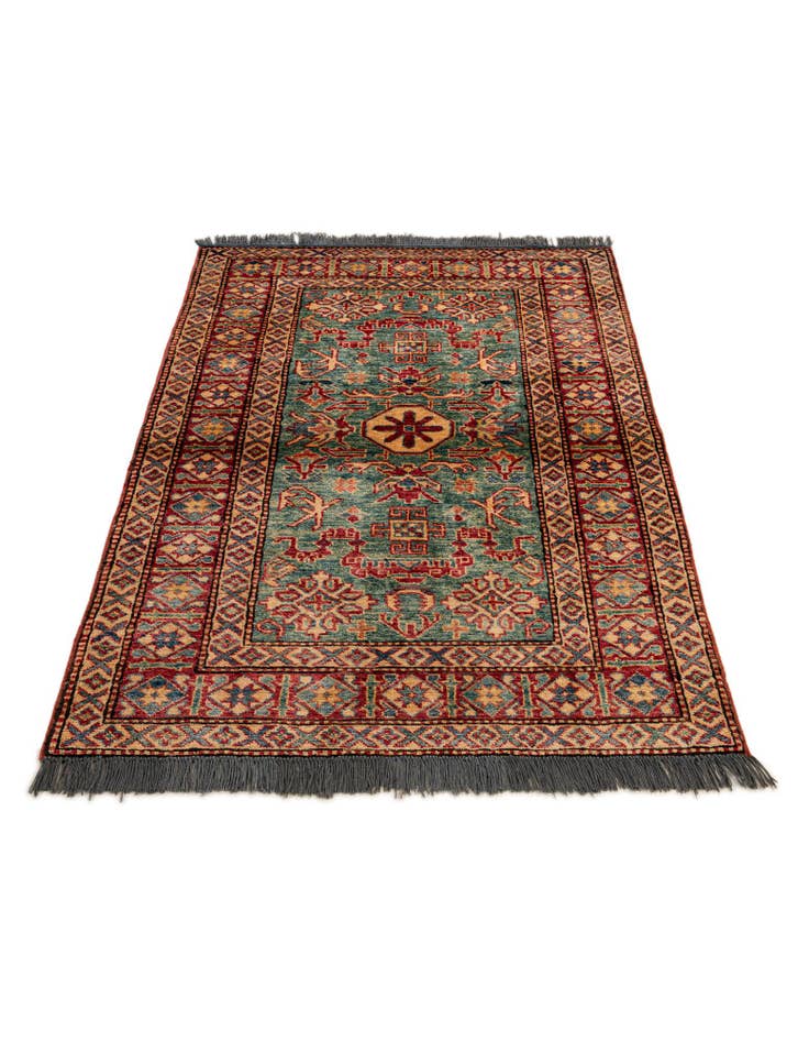 Detail image of  3' 3 x 4' 11  Hand Knotted Kazak Wool Rug