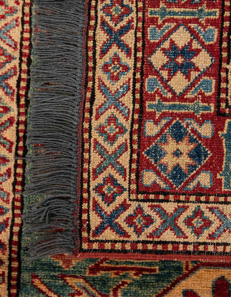 Detail image of  3' 3 x 4' 11  Hand Knotted Kazak Wool Rug