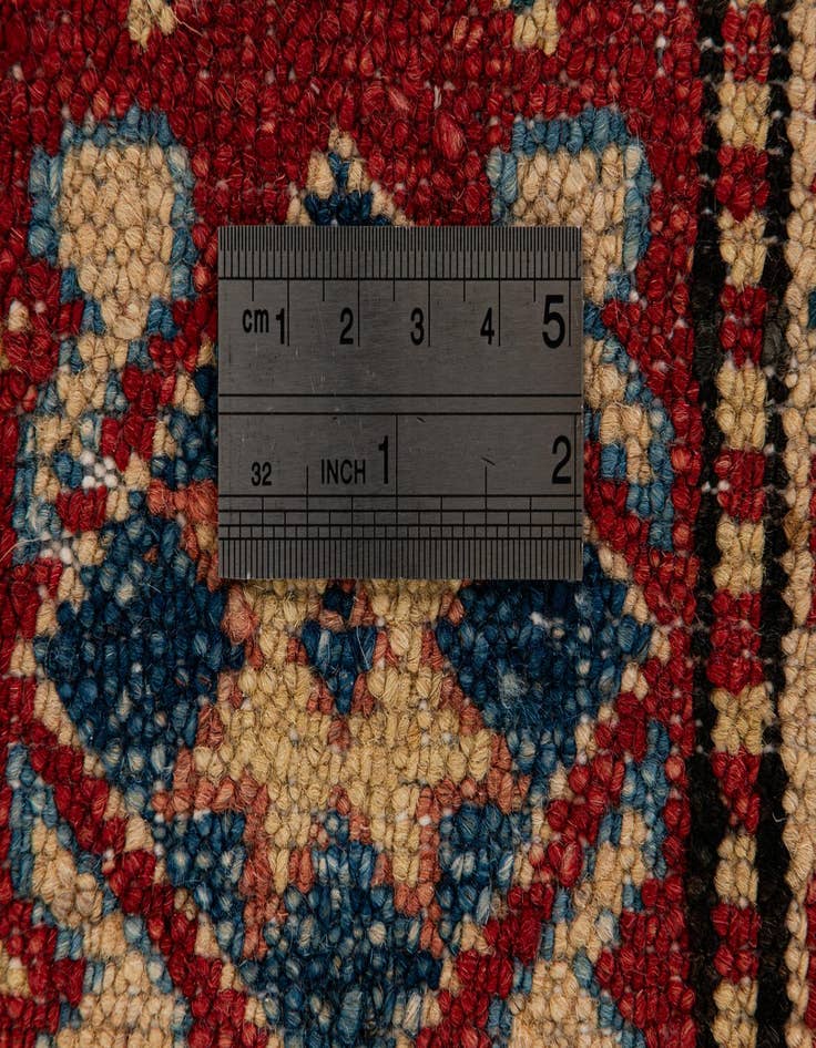 Detail image of  3' 3 x 4' 11  Hand Knotted Kazak Wool Rug