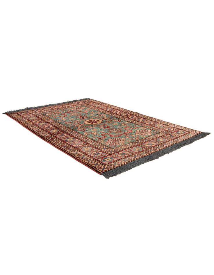 Detail image of  3' 3 x 4' 11  Hand Knotted Kazak Wool Rug