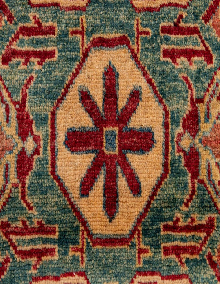 Detail image of  3' 3 x 4' 11  Hand Knotted Kazak Wool Rug