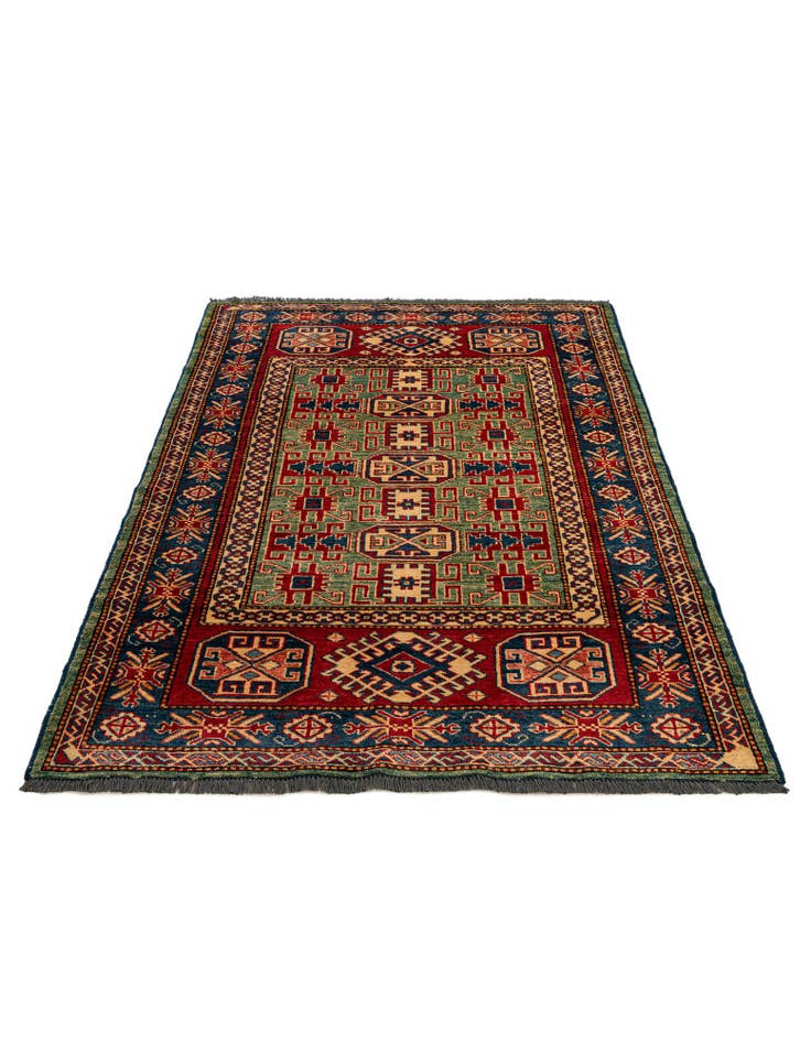 Detail image of  3' 11 x 5' 9  Hand Knotted Kazak Wool Rug