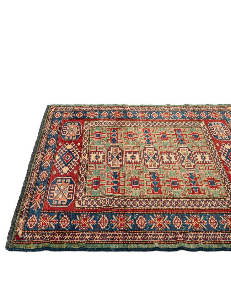 Detail image of  3' 11 x 5' 9  Hand Knotted Kazak Wool Rug