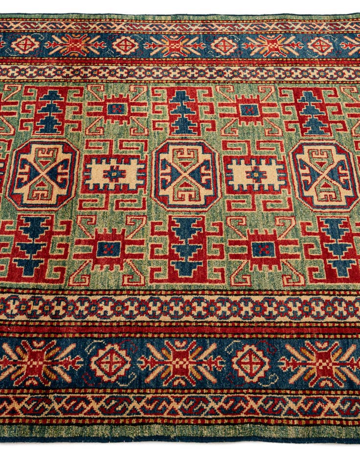 Detail image of  3' 11 x 5' 9  Hand Knotted Kazak Wool Rug