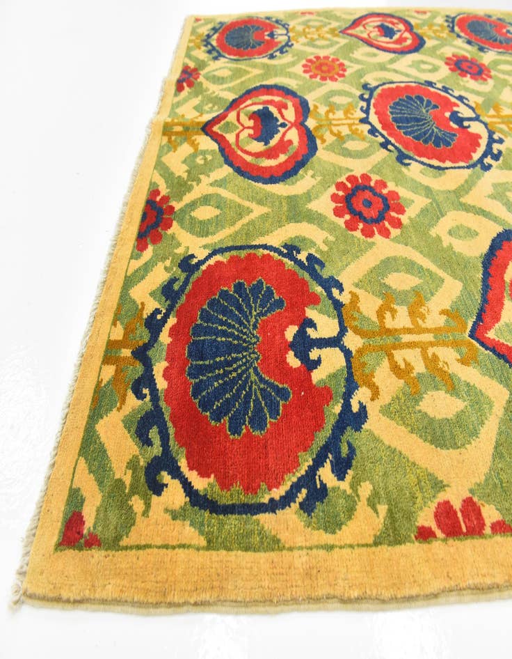 Detail image of  5' x 7'  Hand Knotted Kazak Rug