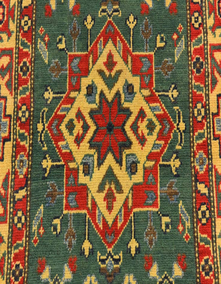 Detail image of  2' 9 x 4'  Hand Knotted Kazak Rug