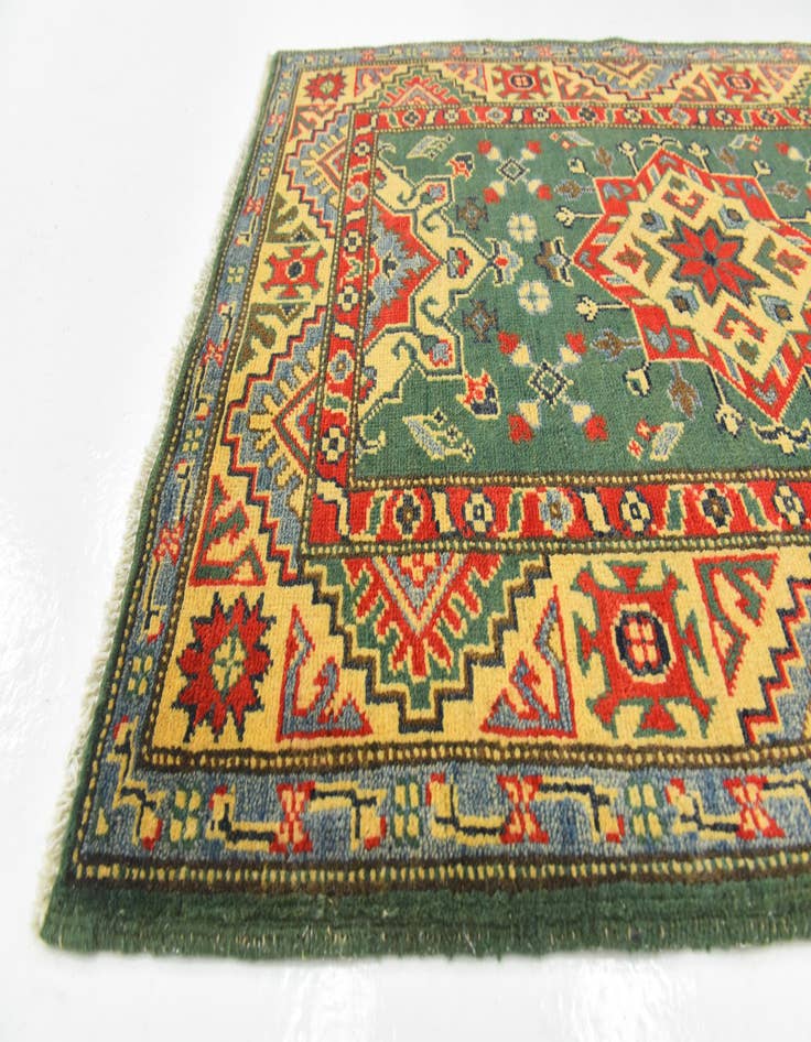 Detail image of  2' 9 x 4'  Hand Knotted Kazak Rug