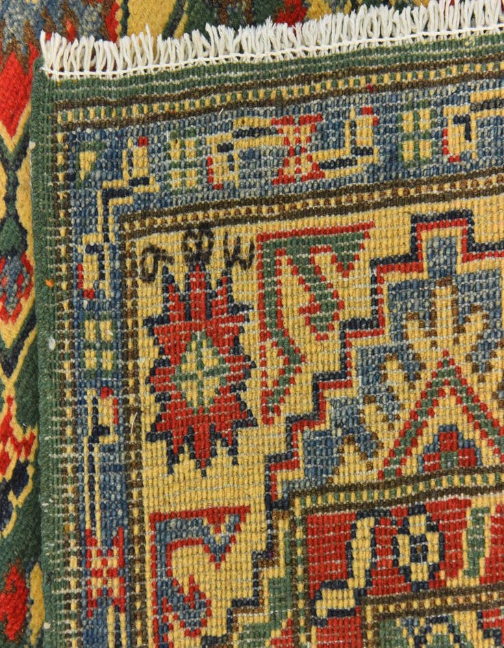Detail image of  2' 9 x 4'  Hand Knotted Kazak Rug