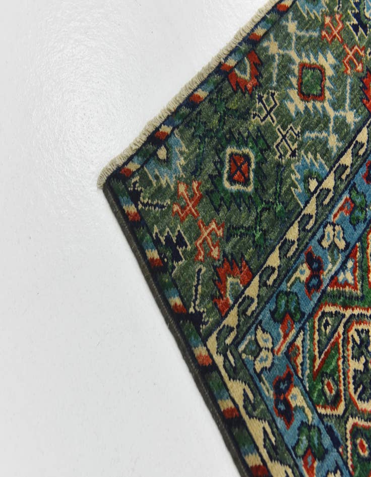 Detail image of 8' 1 x 9' 10 Hand Knotted Kazak Rug