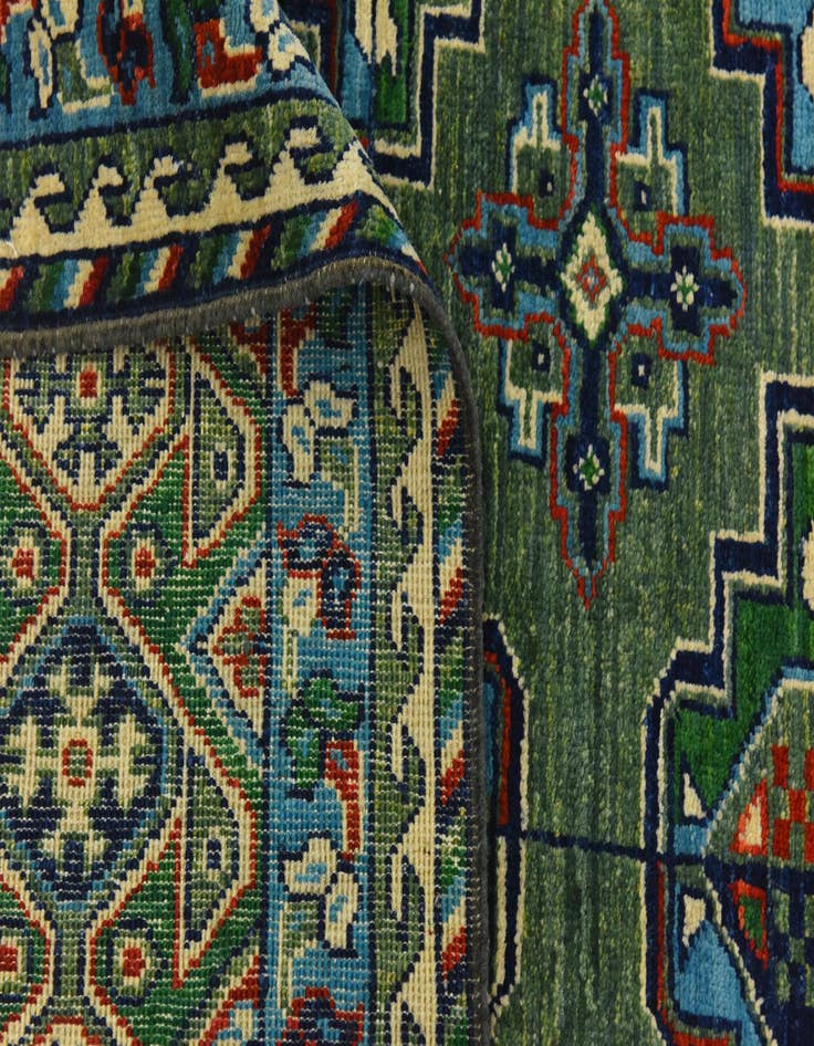 Detail image of 8' 1 x 9' 10 Hand Knotted Kazak Rug
