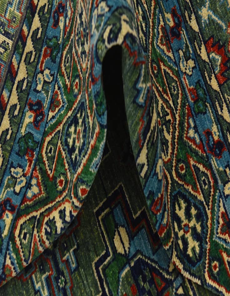 Detail image of 8' 1 x 9' 10 Hand Knotted Kazak Rug