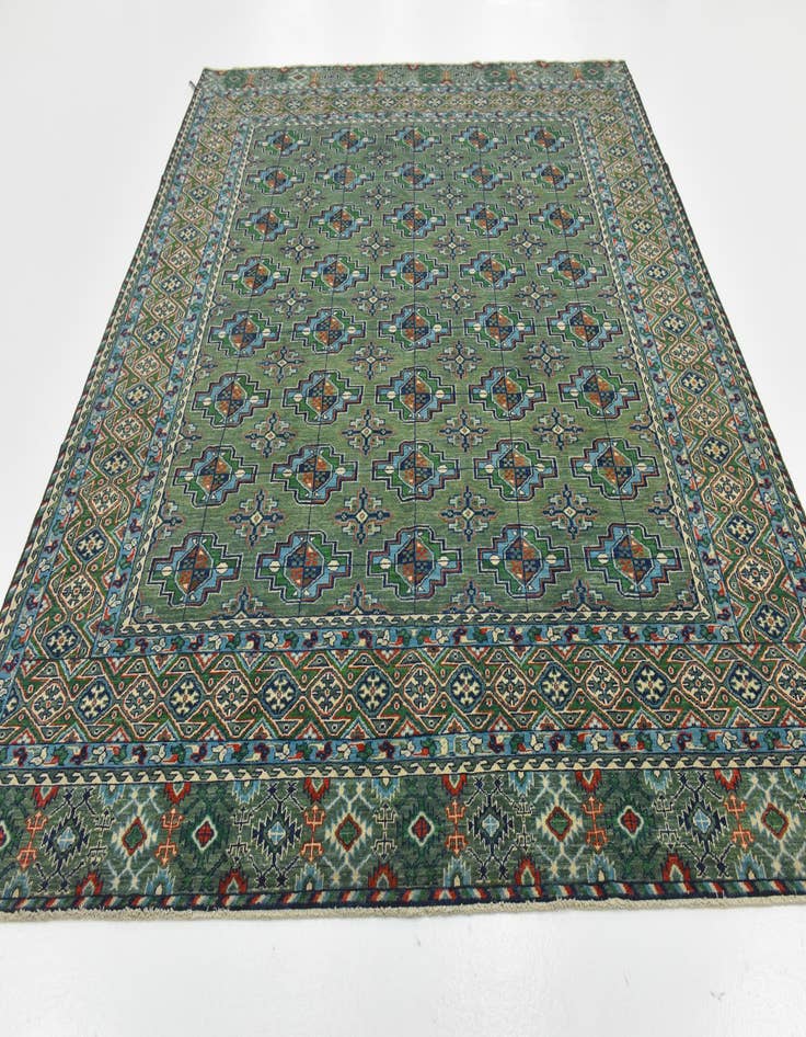 Detail image of 8' 1 x 9' 10 Hand Knotted Kazak Rug