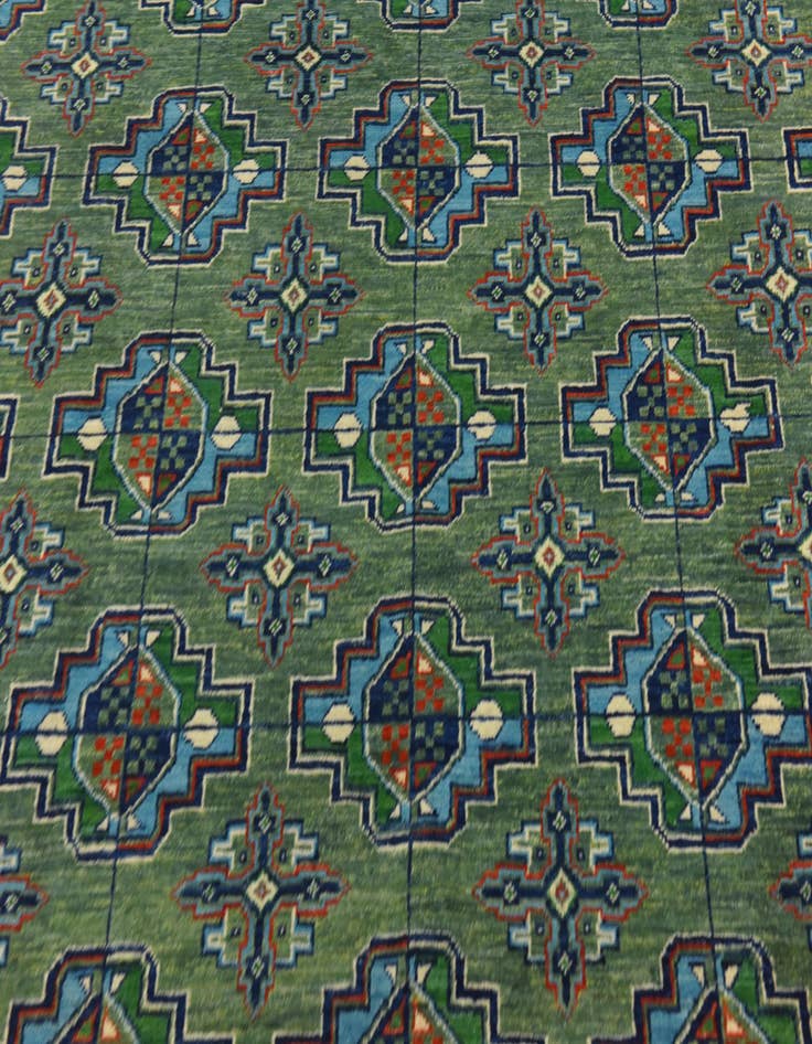 Detail image of 8' 1 x 9' 10 Hand Knotted Kazak Rug
