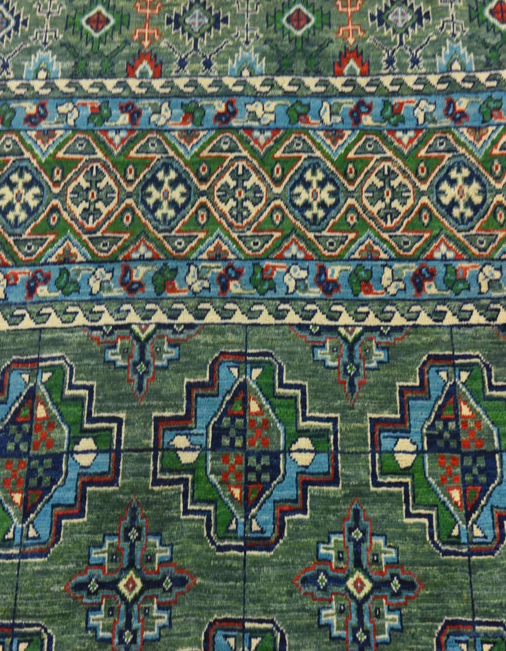 Detail image of 8' 1 x 9' 10 Hand Knotted Kazak Rug