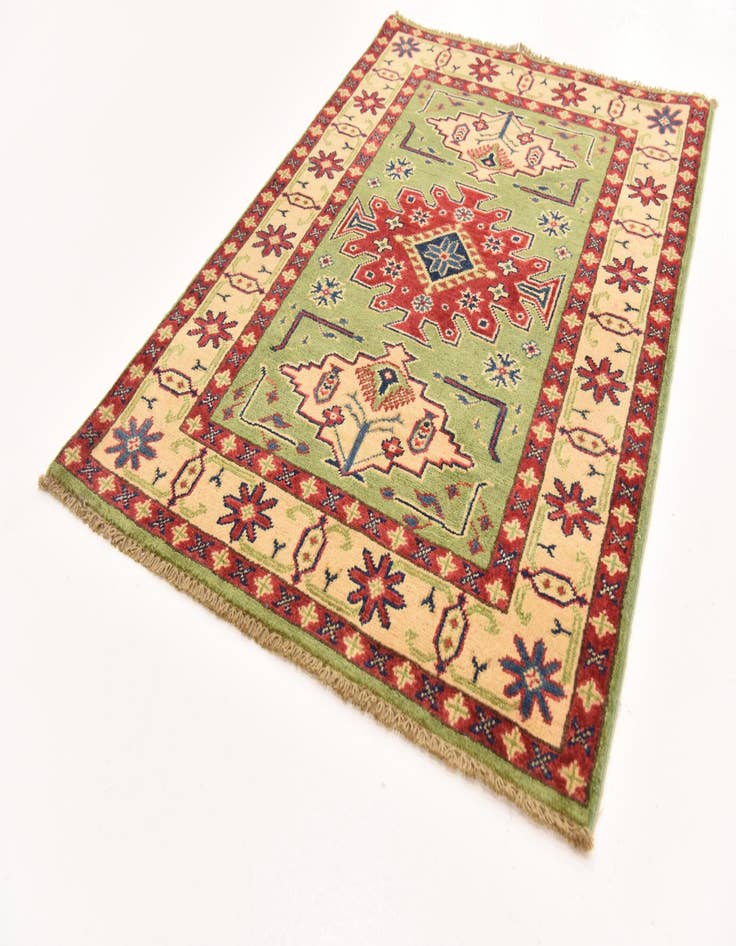 Detail image of  2' 9 x 3' 10  Hand Knotted Kazak Rug