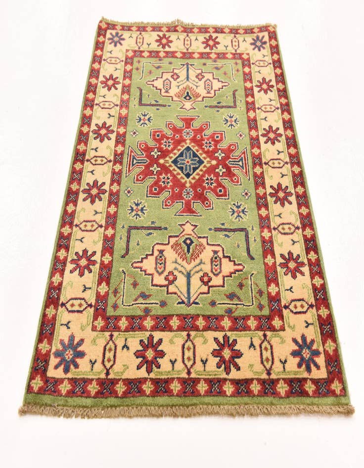 Detail image of  2' 9 x 3' 10  Hand Knotted Kazak Rug