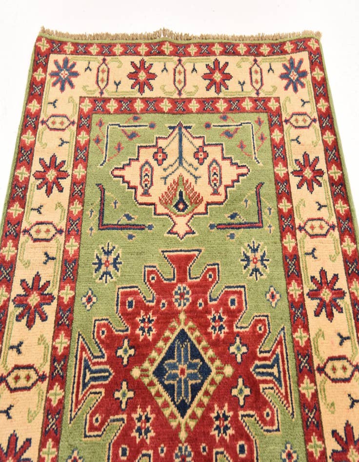 Detail image of  2' 9 x 3' 10  Hand Knotted Kazak Rug
