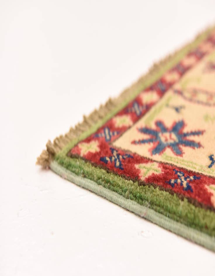 Detail image of  2' 9 x 3' 10  Hand Knotted Kazak Rug