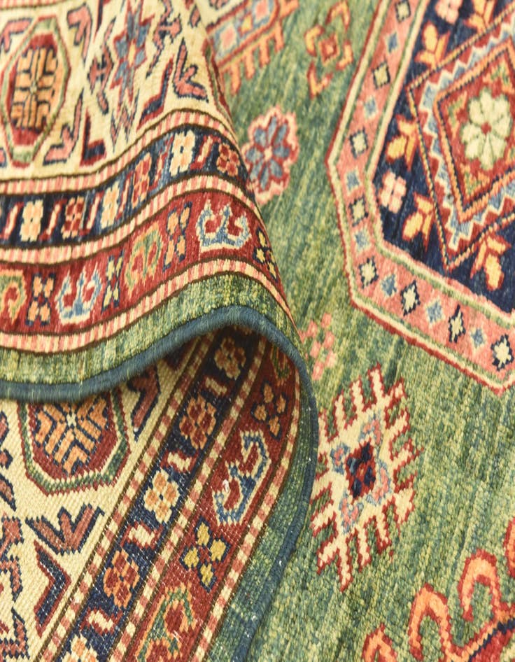 Detail image of  5' 9 x 7' 9  Hand Knotted Kazak Oriental Rug