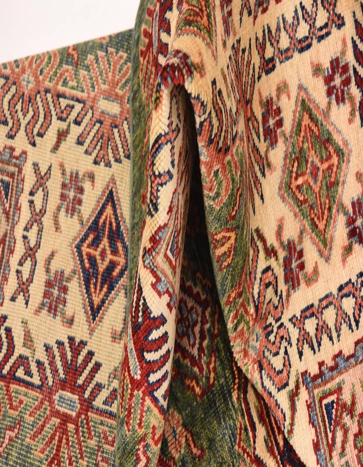 Detail image of  5' 6 x 8'  Hand Knotted Kazak Oriental Rug