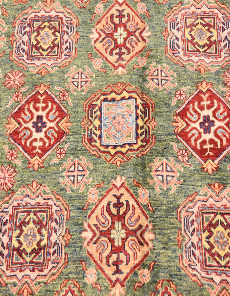 Detail image of  5' 6 x 8'  Hand Knotted Kazak Oriental Rug