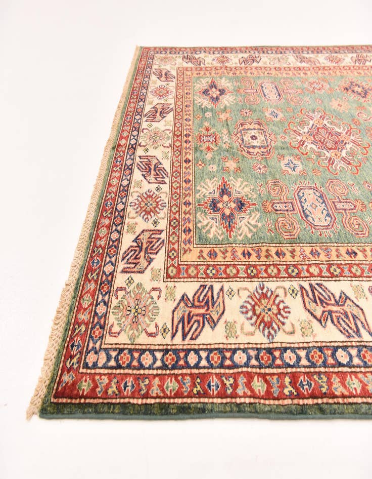 Detail image of  5' 9 x 7' 11  Hand Knotted Kazak Oriental Rug