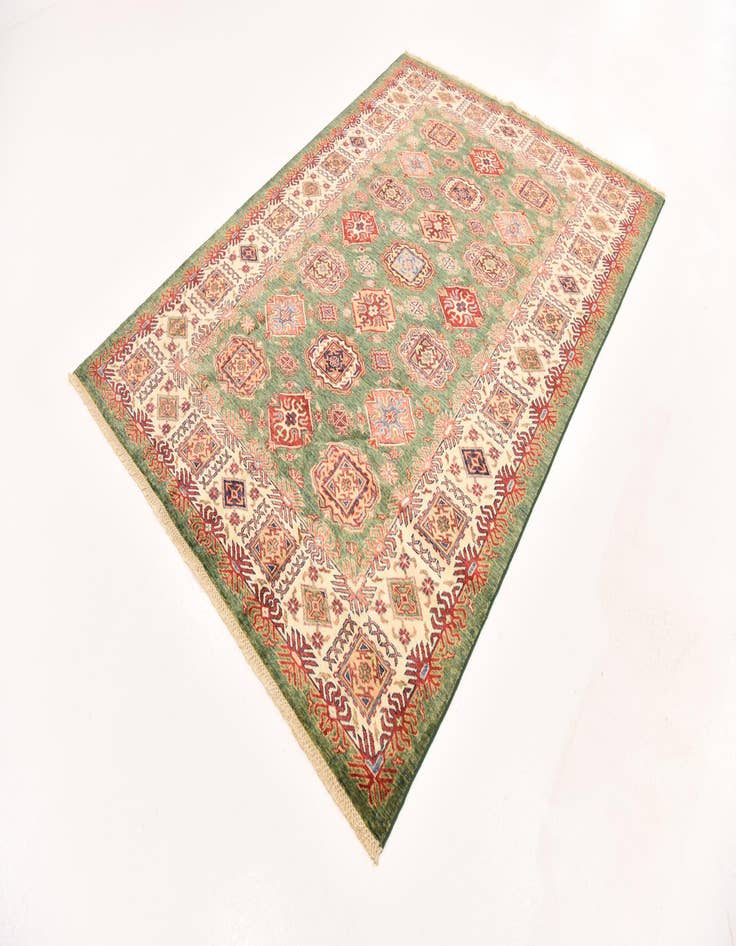 Detail image of  5' 8 x 7' 10  Hand Knotted Kazak Oriental Rug