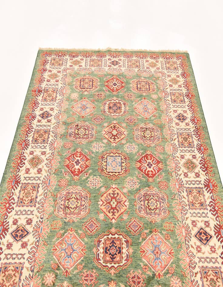 Detail image of  5' 8 x 7' 10  Hand Knotted Kazak Oriental Rug