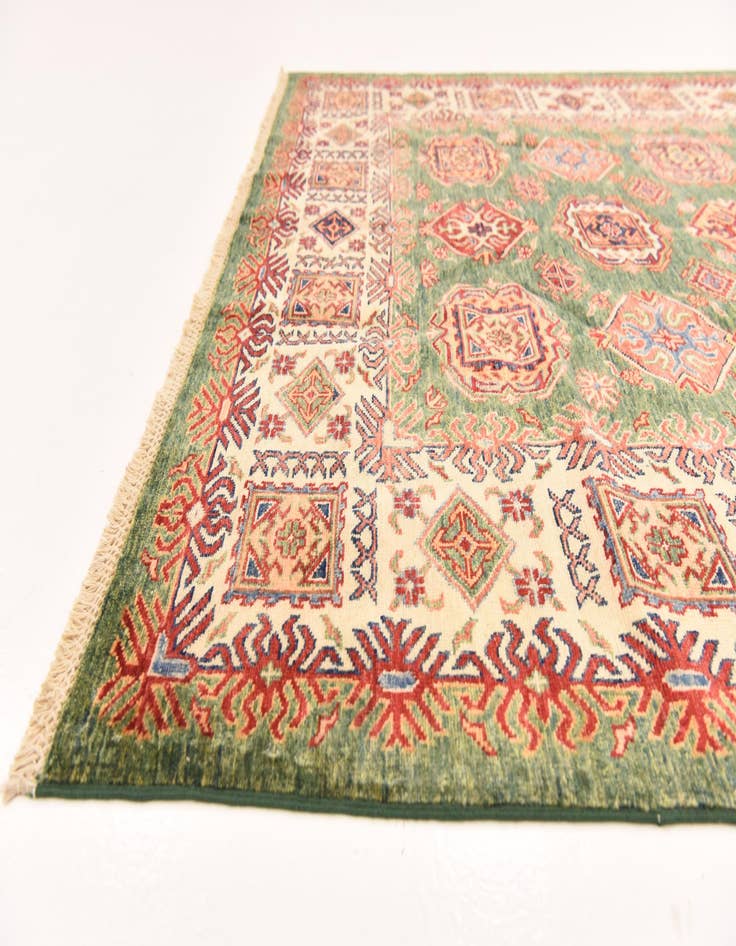 Detail image of  5' 8 x 7' 10  Hand Knotted Kazak Oriental Rug