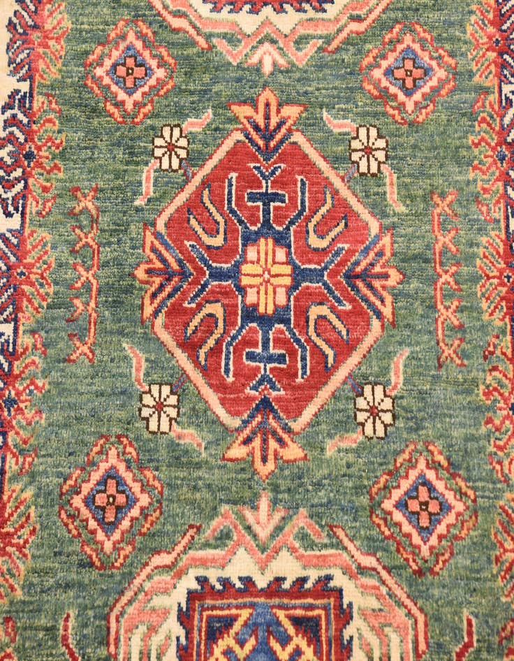 Detail image of  3' 3 x 4' 10  Hand Knotted Kazak Oriental Rug