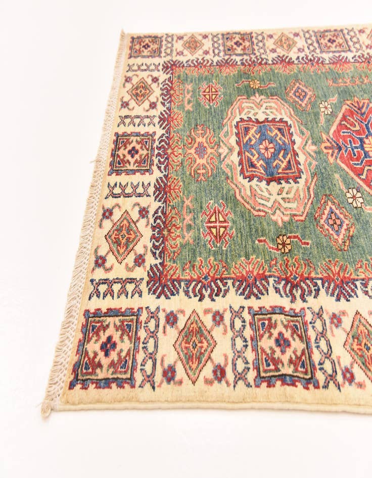 Detail image of  3' 3 x 4' 10  Hand Knotted Kazak Oriental Rug