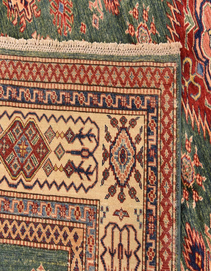 Detail image of  6' 8 x 9' 5  Hand Knotted Kazak Oriental Rug