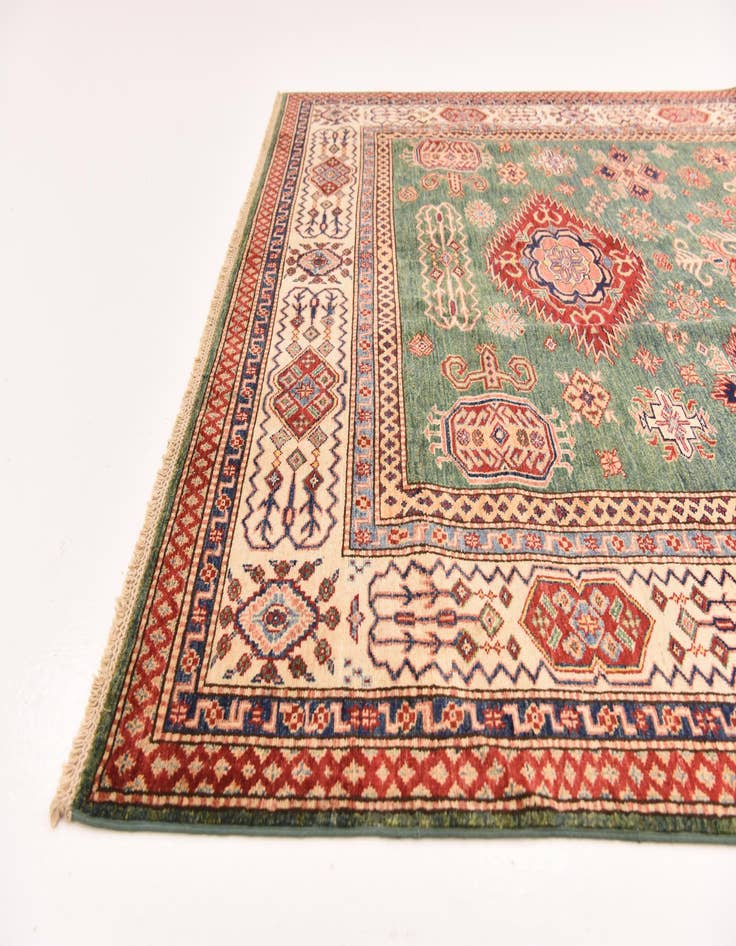 Detail image of  6' 8 x 9' 5  Hand Knotted Kazak Oriental Rug