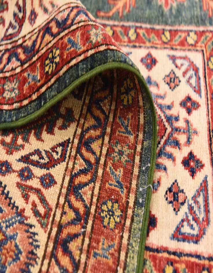 Detail image of  6' 6 x 9' 5  Hand Knotted Kazak Oriental Rug