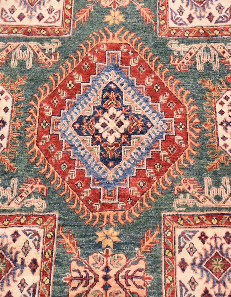 Detail image of  6' 6 x 9' 5  Hand Knotted Kazak Oriental Rug