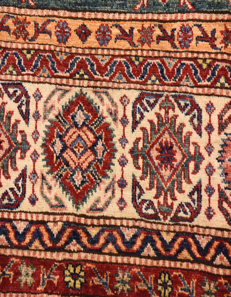 Detail image of  6' 6 x 9' 5  Hand Knotted Kazak Oriental Rug