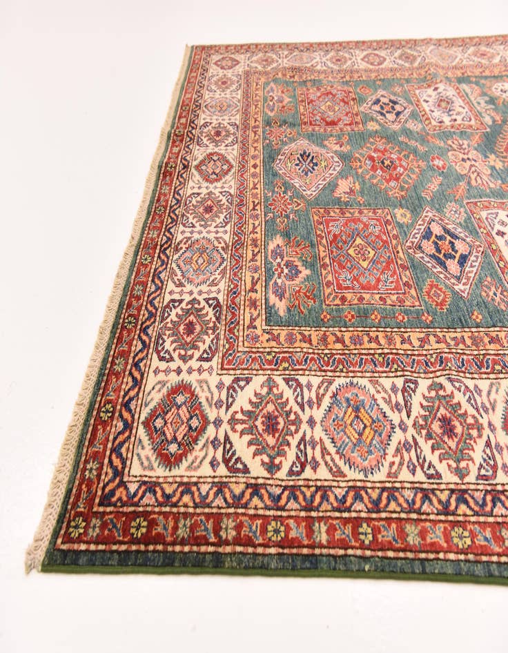 Detail image of  6' 6 x 9' 5  Hand Knotted Kazak Oriental Rug