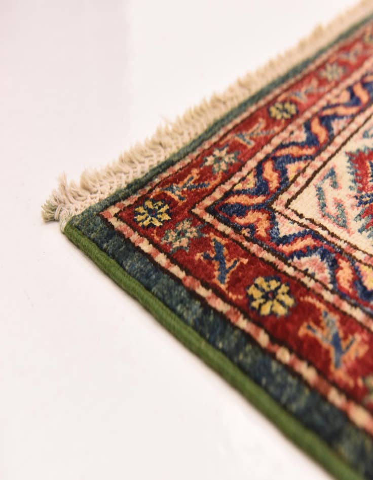 Detail image of  6' 6 x 9' 5  Hand Knotted Kazak Oriental Rug