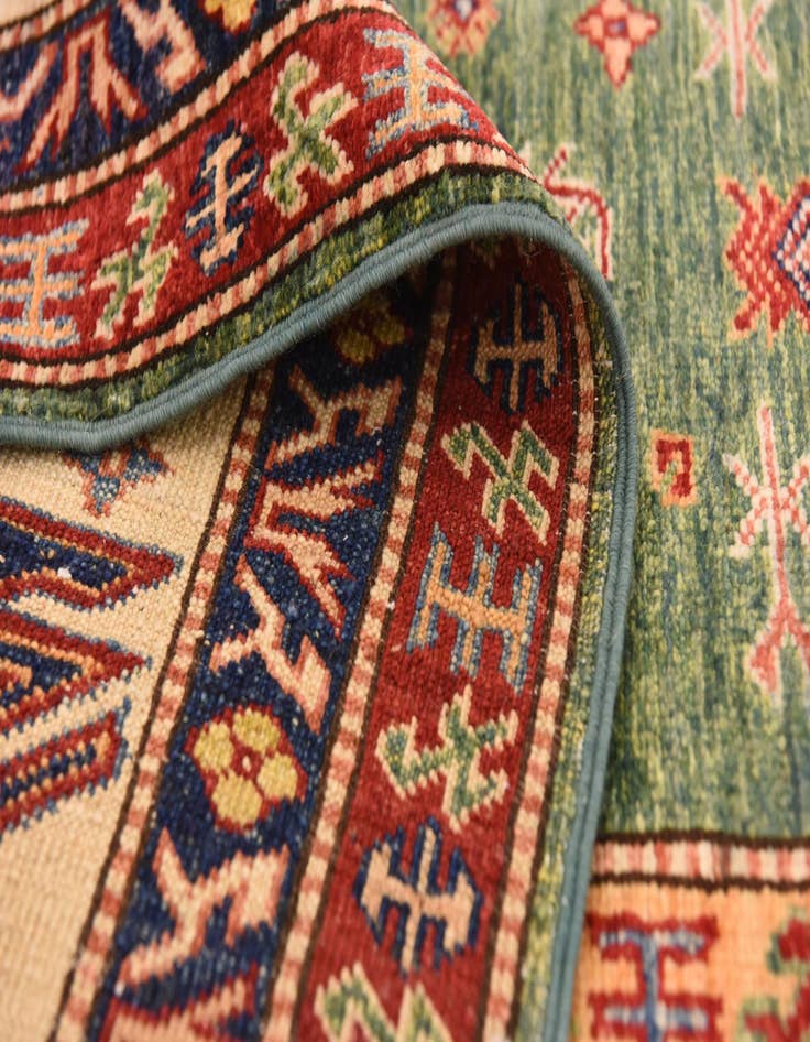 Detail image of  6' 8 x 9' 6  Hand Knotted Kazak Oriental Rug