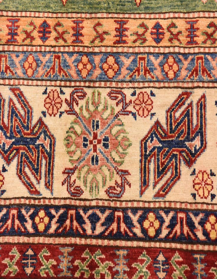 Detail image of  6' 8 x 9' 6  Hand Knotted Kazak Oriental Rug