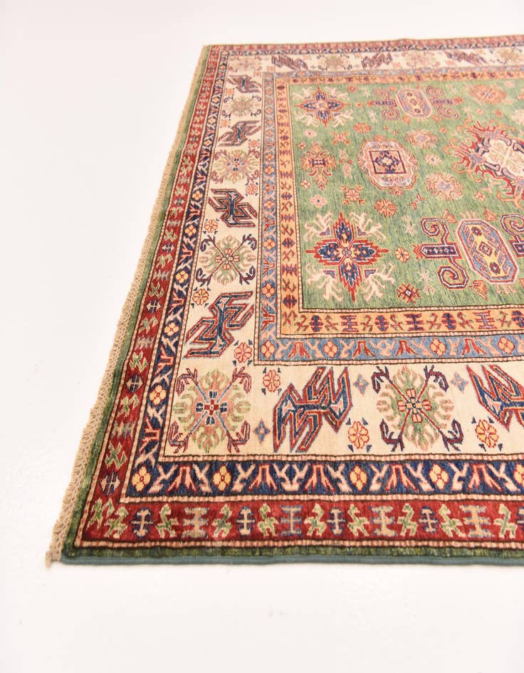 Detail image of  6' 8 x 9' 6  Hand Knotted Kazak Oriental Rug