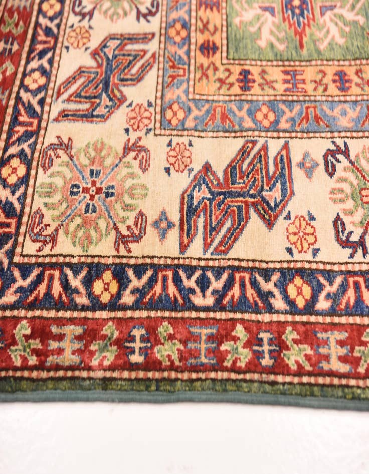 Detail image of  6' 8 x 9' 6  Hand Knotted Kazak Oriental Rug