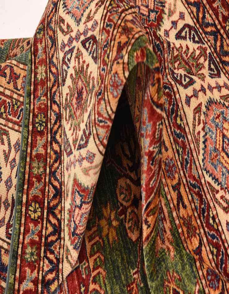 Detail image of  6' 6 x 9' 2  Hand Knotted Kazak Oriental Rug