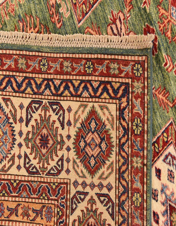 Detail image of  6' 6 x 9' 2  Hand Knotted Kazak Oriental Rug