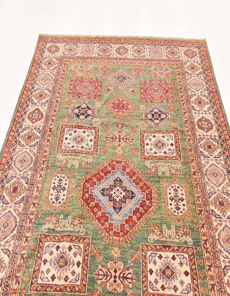 Detail image of  6' 6 x 9' 2  Hand Knotted Kazak Oriental Rug