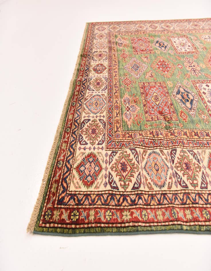 Detail image of  6' 6 x 9' 2  Hand Knotted Kazak Oriental Rug