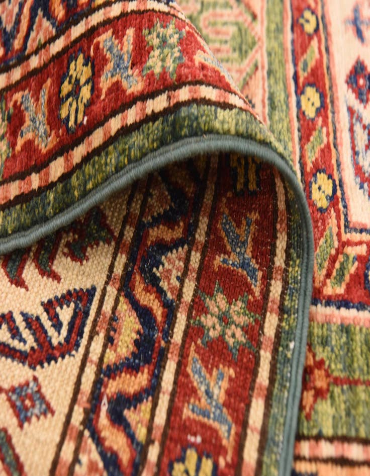 Detail image of  6' 6 x 9' 2  Hand Knotted Kazak Oriental Rug
