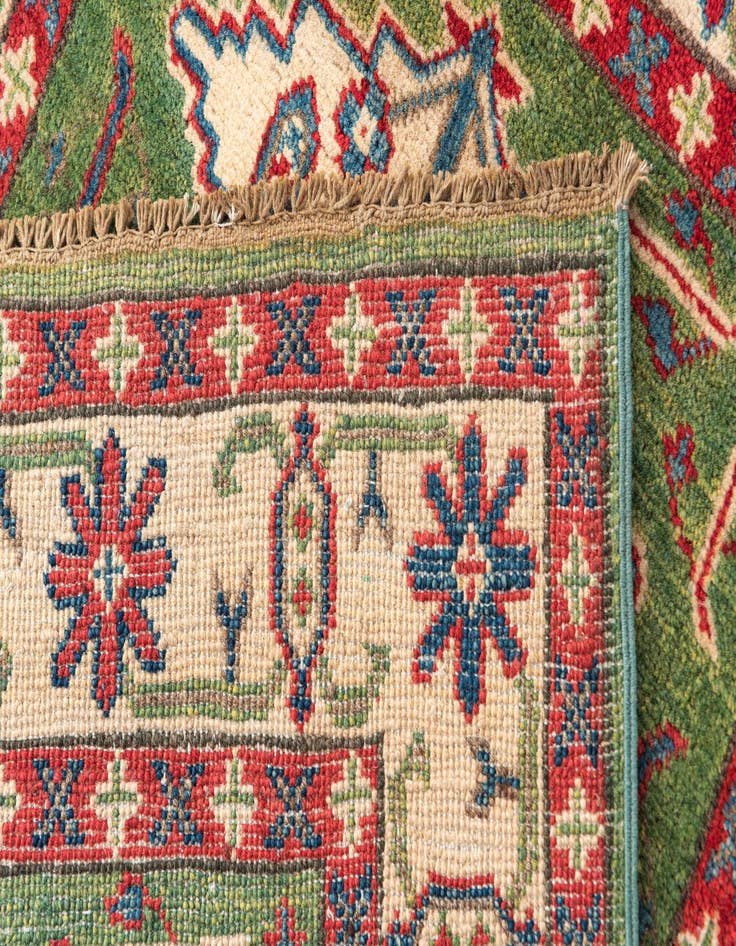 Detail image of  2' 8 x 4' 3  Hand Knotted Kazak Rug